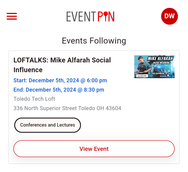 Followed Events and Organizations Now Available