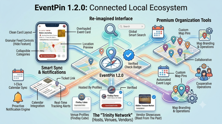 Inside EventPin 1.2.0: Transforming Local Discovery Into a Connected Event Ecosystem